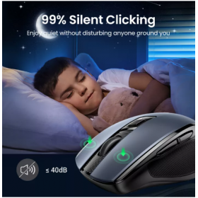 Chuột không dây UGREEN MU006 2.4G Ergonomic 4000 DPI