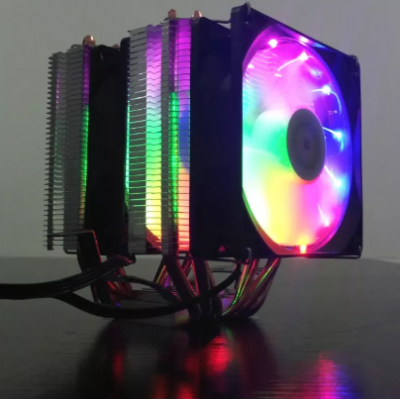Quạt Tản Nhiệt CPU Snowman M-X6 Led RGB Tích Hợp 6 Ống Đồng Làm Mát Led Tĩnh 7 Màu