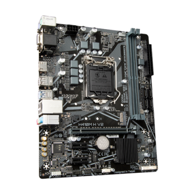 Mainboard Gigabyte H410M-H V2, Intel H470, SK 1200, 2*DDR4, NVMe PCIe Gen3x4 M.2 2280 Connector, VGA, HDMI