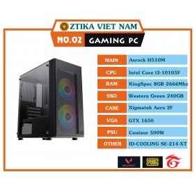 CORE I3-10105F | RAM 8G | GTX 1650 4G | SSD 240G