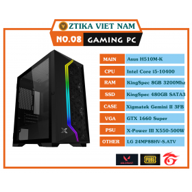 CORE I5 10400 | RAM 8G | GTX 1660 Super 6GB | SSD 480GB