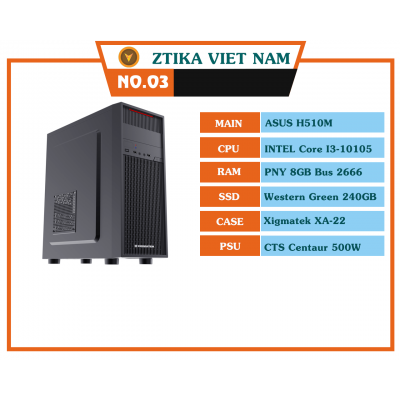 H510M | CORE I3-10105 | RAM 8G | SSD 240G