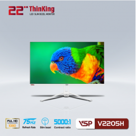 Màn hình VSP 2205H (21.5'' VA 75HZ Full Viền, Full HD, VGA, HDMI, Trắng)