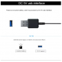 KEBETEME Bộ Chuyển Đổi Đầu Thu Âm Thanh Nguồn USB Không Dây Bluetooth 3.5 AUX 5.0 Mm Cho Xe Hơi Máy Tính