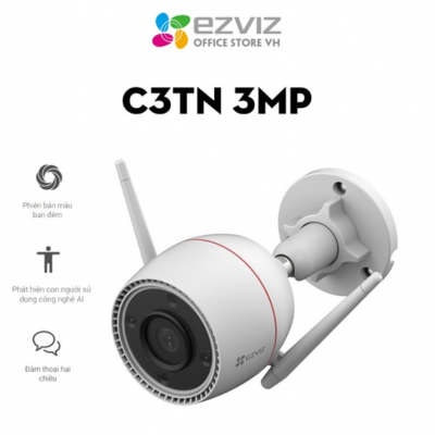 Camera Ezviz CS-C3TN: 3MP, Wifi ngoài trời, OK 2.8mm, Full Color C3W Pro (Có màu)