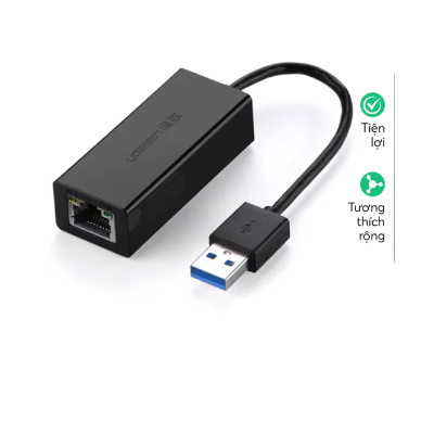 Bộ chuyển đổi USB 3.0 sang LAN 10/100/1000 Mbps CR111 20256