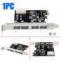 Card Chuyển Đổi PCI-E Sang 4 cổng USB 3.0 HUB PCI Express