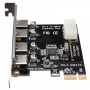 Card Chuyển Đổi PCI-E Sang 4 cổng USB 3.0 HUB PCI Express
