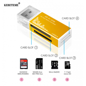 Đầu Đọc Thẻ Nhớ Đa Năng USB 2.0 Cho Thẻ TF