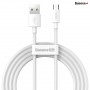 Cáp sạc Baseus Simple Wisdom Data Cable Kit USB to Micro 2.1A (2PCS/Set 1.5m White