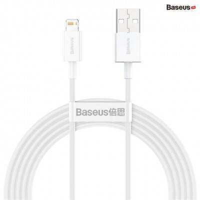 Cáp sạc Baseus Superior Series Fast Charging Data Cable USB to iP 2.4A 2m White