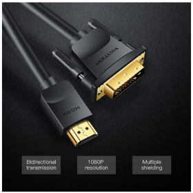 Cáp Vention HDMI to DVI hỗ trợ 1080P dài 3M