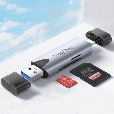 Đầu đọc thẻ đa năng USB/TypeC 2 in 1 Veggieg VC305