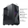 Vỏ case Xigmatek Infinity 1F - Màu Đen, (EN48953). 380 x 190 x 447mm, 1 Fan trước