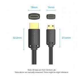 Cáp Mini HDMI to HDMI 1.5M Vention