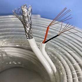 Dây đồng trục lẻ TAESUNG RG59 Liền nguồn CU đầu, CCS 0.9mm (502772)