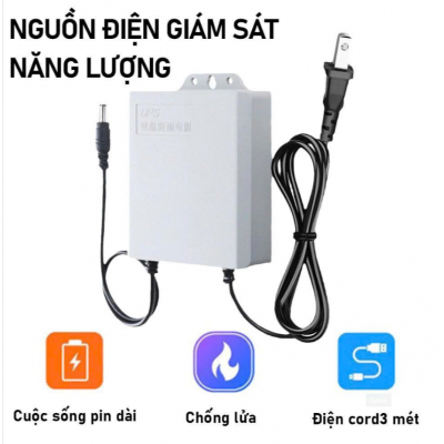 Bộ lưu điện dung lượng cao dành cho Wifi Camera 12V 1.5A 5400mAh dài 3M