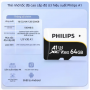 Thẻ nhớ Philips Micro SD Class 10 64GB Đen
