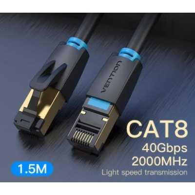 Ethernet Cable Cat 8 SFTP 40Gbps Super Speed RJ45 Network Cable Gold Plated Connector for Router - Vention