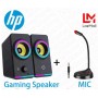 Loa Chơi Game HP + MIC Siêu Trầm Âm Thanh HIFI RGB Âm Thanh Vòm 3D Ánh Sáng Xung Quanh Cho Máy Tính