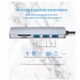 GOOJODOQ Bộ chuyển đổi USB Type C 6 Trong 1 Hub 6 Cổng PD 87W Sạc 2 Cổng USB 3.0 4K HD Thẻ TF Thẻ Nhớ SD, đầu cuối HDMI