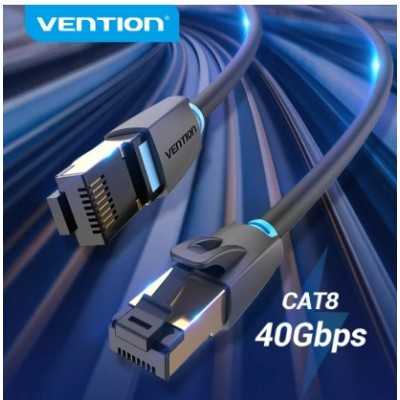 Vention Cat8 Ethernet Cable SFTP 40Gbps Super Speed RJ45 Network Cable Gold Plated Connector for Router 1.5M