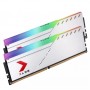 Ram PC PNY XLR8 8GB DDR4 Bus 3200MHz 16-18-18-18 EPIC-X RGB tản Silver LED RGB (MD8GSD4320016XSRGB)