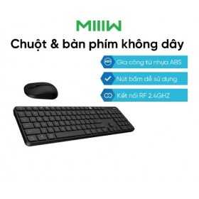 Bộ chuột máy tính và bàn phím không dây Xiaomi MIIIW chống bám bụi, chống mài mòn