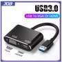 JDB Bộ Chuyển Đổi Cáp USB3.0 Sang HDMI Hoặc VGA Cho Máy Tính