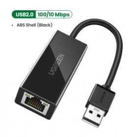 UGREEN Bộ chuyển đổi 100Mbs / 1000Mbs USB Ethernet Adapter Card mạng USB 2.0 sang USB RJ45 Lan