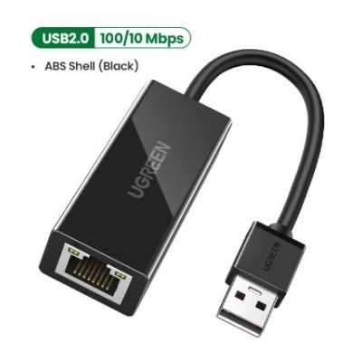 UGREEN Bộ chuyển đổi 100Mbs / 1000Mbs USB Ethernet Adapter Card mạng USB 2.0 sang USB RJ45 Lan