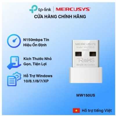 Bộ Chuyển Đổi USB Wifi Nano MERCUSYS MW150US N150