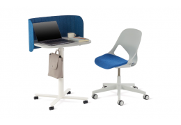 Herman Miller Passport: Bàn làm việc cá nhân nhỏ gọn, nâng hạ và di chuyển được, giá 600$